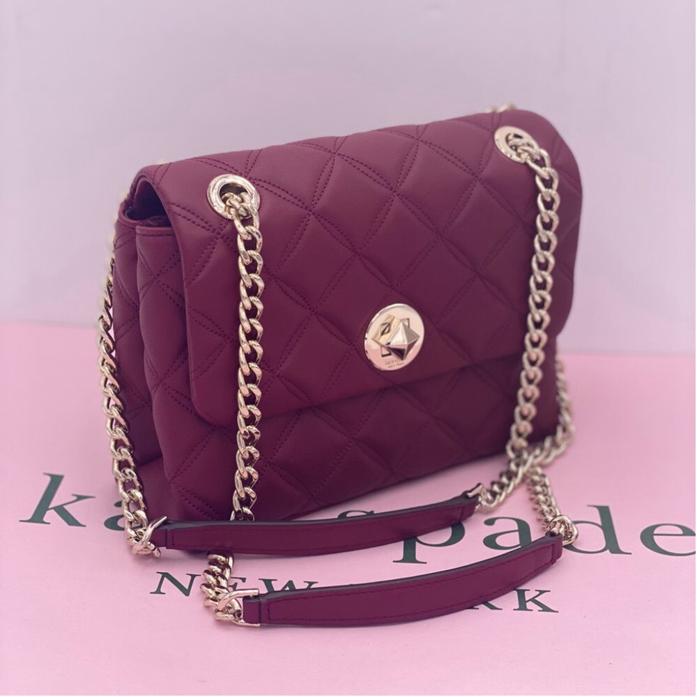 Kate Spade Natalia Quilted Leather Small Flap Crossbody Shoulder Bag - Picture 11 of 11